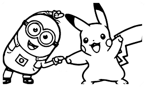 Pokemon pikachu and friends coloring pages. Los Mas Lindos Dibujos De Minions Para Colorear Y Pintar A Todo Color Imagenes Prontas Para Minion Coloring Pages Pikachu Coloring Page Minions Coloring Pages