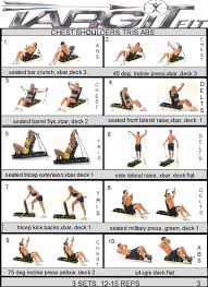 Workout Charts For The Targitfit Portable Gym