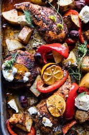 Best Easy Greek Sheet Pan Chicken Souvlaki And Potatoes Half Baked Harvest Recipe Sheet Pan Recipes Sheet Pan Meals Chicken Sheet Pan Dinners