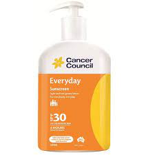 Avoid prolonged sun exposure and never rely on sunscreen alone, nor to extend your family's time in the sun. Cancer Council Everyday Sunscreen Spf 30 Pump 500ml Family Pack