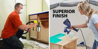 This airless paint sprayer makes light work of large areas. How To Choose The Best Paint Sprayer For Kitchen Cabinets