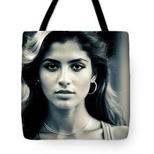 Silver Nadia Weekender Tote Bag by Herisson Digital