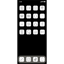 We use cookies and local storage for better ux (such as your collections in icons app), extra powers for the paid users, analytics, and ads. Iphone Icon Ios14 Icon Pack Iphone Icon Pack Black And White Minimalist Shopee Malaysia