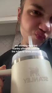 Drinking All The Water in My Moms Stanley Cup