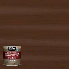 Behr Premium 8 Oz St 123 Valise Semi Transparent Waterproofing Exterior Wood Stain And Sealer Sample