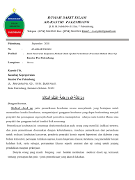 Check spelling or type a new query. Pengajuan Kerjasama Medical Check Up Kantorpos Palembang