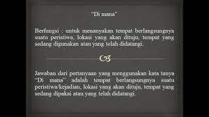 What merupakan kata tanya selanjutnya yang digunakan untuk membentuk kalimat pertanyaan untuk lebih jelasnya, berikut ini adalah contoh jawaban dari pertanyaan di atas. Bdr Jumat 23 Juli 2021 Kelas 5 Sregep Sinau