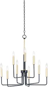 The black chandelier lighting is one of luxurious chandelier that you may have ever seen. Maxim 10257bkgld Sullivan Modern Black Gold Chandelier Lighting Max 10257bkgld