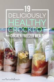 Healthy Chicken Crockpot Freezer Meals Repas Congeles Repas Mijoteuse Idees De Repas