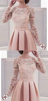 Long Sleeve Homecoming Dresses Lace A Line Simple Short Prom Dress Party Dress Jk718 Party Dress Classy Long Sleeve Homecoming Dresses Modest Formal Dresses