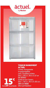 Offre Tour De Rangement Actuel Chez Auchan