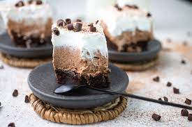 French Silk Pie Brownies Recipe Desserts Banana Chocolate Chip Bars Pie Bar Recipes