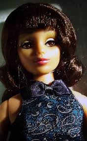 Close-up of 16" vinyl Trafalgar Square Daisy doll wearing Jazz Club, from  the Somers & Field range of dolls, designed by Doug James and Laura Meisner,  United States, 1999, by Knickerbocker.
