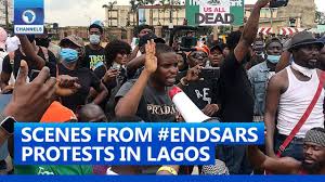Lagos state police commissioner hakeem odumosu. Scenes From Endsars Protest In Lagos Youtube