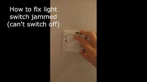 Remove the switch cover, and test that the circuit is off with the circuit tester. Quick Fix Light Switch Jammed Youtube