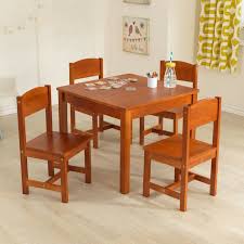 Farmhouse Kids 5 Piece Square Table And Chair Set Farmhouse Table Chairs Farmhouse Table Table And Chair Sets