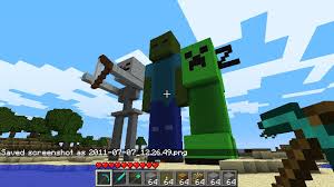 Click the button on the command block. Make A Giant Creeper Skeleton And Zombie Minecraft Map