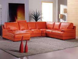 13 Inspiring Burnt Orange Sectional Sofa Picture Idea Leather Chaise Sectional Orange Leather Sofas Leather Furniture