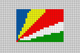 Flag Of Seychelles Pixel Art Pixel Art Flag Art Pixel Art Design