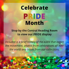 Pride month calendar (photo credits: Stony Brook University Love Who You Love The University Libraries Celebrates Pride Month