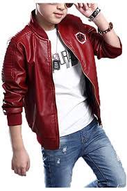Budermmy Boys Faux Leather Motorcycle Jackets Toddler Coats For Kids Costume Party Black 5 6x Amazon Ca Clothi In 2021 Leather Motorcycle Jacket Toddler Coat Jackets