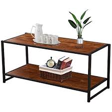 Vecelo Cocktail Table Coffee Table With Storage Bottom Shelf For Living Room And Office Coffee And Tea Coffee Tools Coffee Accessories Buymorecoffee Com In 2020 Coffee Table Coffee Table With Storage