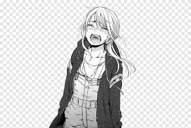 He does not have many friends and he lives in his own world. Crying Female Anime Character Illustration Manga Drawing Anime Crying Manga Love Monochrome Png Pngegg