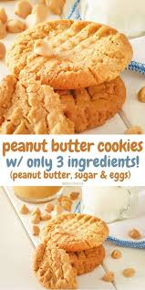 Easy 3 Ingredient Peanut Butter Cookie Recipe Delicrunch Recipe Peanut Butter Cookies Cookie Recipes Peanut Butter Cookies 3 Ingredient Recipe