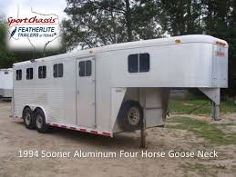 Custom built horse trailers with design limited only by your imagination! 1994 Sooner Sooner 4h Gooseneck