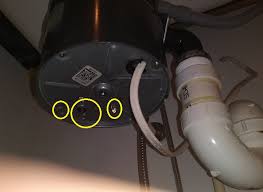 water leaking out of bolts on bottom of