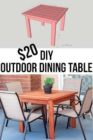 2x4 outdoor end table from girl, just diy! How To Make A Simple Diy Outdoor Dining Table For 20 Plans Video Diy Outdoor Table Diy Dining Table Outdoor Dining Table