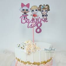 Lol surprise birthday cake topper. Sg Seller Customised Cake Topper Birthday Party With Characters Lol Surprise Doll Shopee Singapore