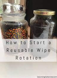 Reusable Wipes Old Tshirt Glass Jars Cleaning Wipes Reusable Wipes Wipes