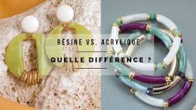 Résine et acrylique : quelle différence ?