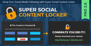 May 15, 2014 · unlock socially locked content. Super Social Content Locker By Codetides Codecanyon