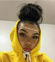 Hey Since You Re Seeing This Pin Follow Rifakarim To See More Pins Like This Make Sure To Give Me Credit On My P Black Brows Hair Styles Baddie Hairstyles