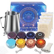 Candle making kit,beeswax scented candles supplies arts and crafts for adults and teens gift set for women including fragrance, soy wax, cotton wicks, metal pot, candle dyes, candle jars and more. Buy Candle Making Kits Diy Candle Making Supplies With Heat Proof Container 8 Candle Jars Clips Spoon Stickers Wicks And Beeswax For Kids Adults Online In Tunisia B092zhqmw7