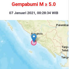 Gempa bumi magnitudo 5,0 mengguncang enggano, bengkulu, gempa tersebut tidak berpotensi tsunami. Gempa Magnitudo 5 7 Guncang Provinsi Bengkulu Getarannya Sampai Kota Pagaralam Dan Empat Lawang Sumsel Update