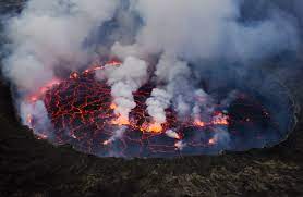 Nyiragongo volcano is one eight volcanoes in the virunga range, african rift valley. Mount Nyiragongo Wikipedia