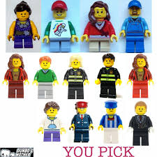 Lego Minifigure Man Woman Boy Girl Child Mom Dad Grandpa Police Fireman Doctor Mini Figures Police Women Lego City