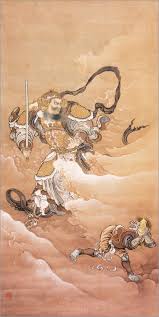 Vaiśravaṇa (sanskrit) or vessavaṇa, is one of the four heavenly kings, and is considered an important figure in buddhism. Hashimoto GahÅ Bishamonten Verfolgt Einen Oni Damon Poster Online Bestellen Posterlounge De
