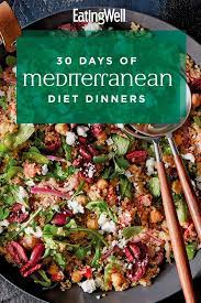 30 Days Of Mediterranean Diet Dinners Vegetable Recipes Dinner Dinner Recipes Healthy Family Health Dinner Recipes