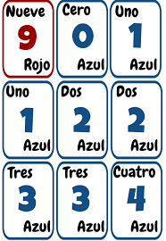 Cartas Uno Imprimibles Para La Clase De Espanol Ele Colores Y Numeros Los Numeros En Espanol Juegos De Matematicas Material Didactico Para Matematicas