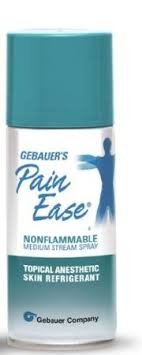 The purpose of this study is to determine whether gebauer's pain ease and ethyl chloride topical anesthetic sprays are safe for application on the areas of skin where epidurals (lower back) and. Gebauer 0386 0008 04 Mckesson Medical Surgical