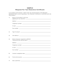 A tax clearance certificate is confirmation from revenue that your tax affairs are in order. Https Www Marylandtaxes Gov Business Income Withholding Docs Sample Tax Clearance Certificate Pdf