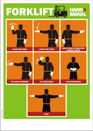 Forklift Safety Poster Forklift Hand Signals Safety