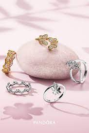 Show Your Creativity Pandora Jewelry Pink Sapphire Ring Engagement Bridal Jewelry Sets