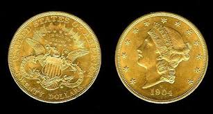 Numismatica Moeda De Ouro 20 Dolares Dita Double Eagle De 1904 Valor De Catalogo U 1700 Moedas De Ouro Moedas Moeda