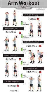Lower your body down until your chest is almost touching the floor. Arm Workouts For Men Get Bigger Arms Musclecreate Kettlebell Arm Workout Arm Workout Men Arm Workout