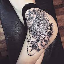 65 Badass Thigh Tattoo Ideas For Women Page 4 Of 6 Stayglam Tattoo Ideas Female Thigh Hip Thigh Tattoos Mandala Thigh Tattoo